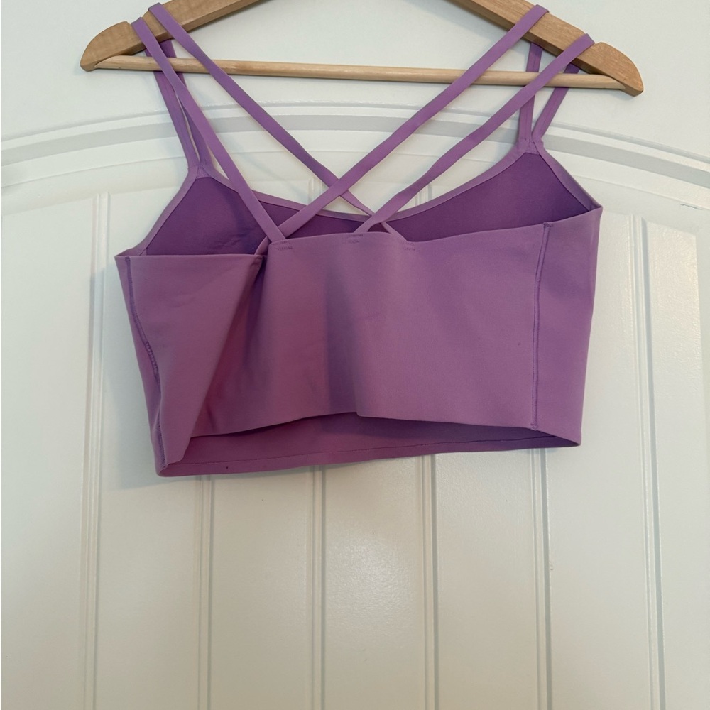 Offline by Aerie Real Me Xtra Hold Up Lavender Sports Bra Athleisure Seamless - Picture 3 of 7